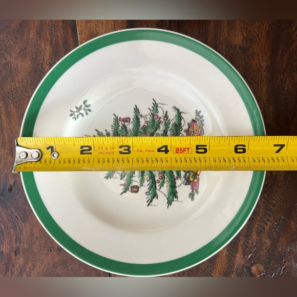 2- Spode Christmas Tree Bread and Butter Plates - Picture 4 of 5